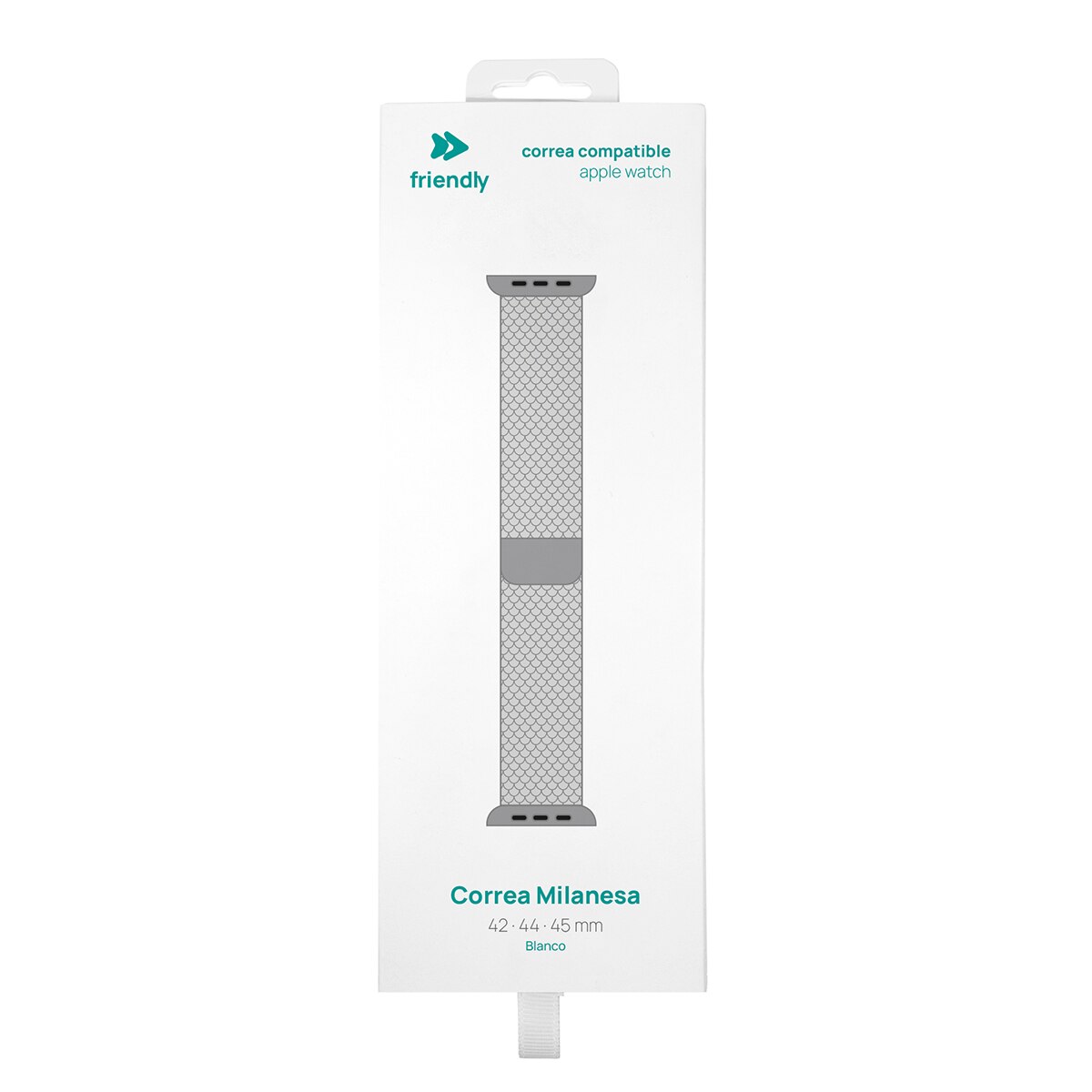 Correa Milanesa Friendly License compatible Apple Watch 42/44/45 mm Plata Plata-3