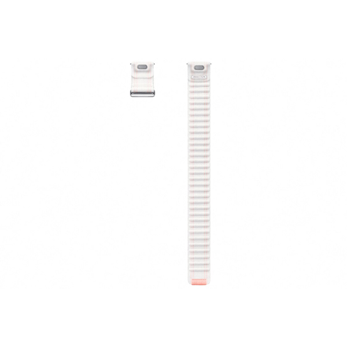 Correa de tela blanca y rosa Samsung para Galaxy Watch7 (S/M) Rosa / Blanco-2