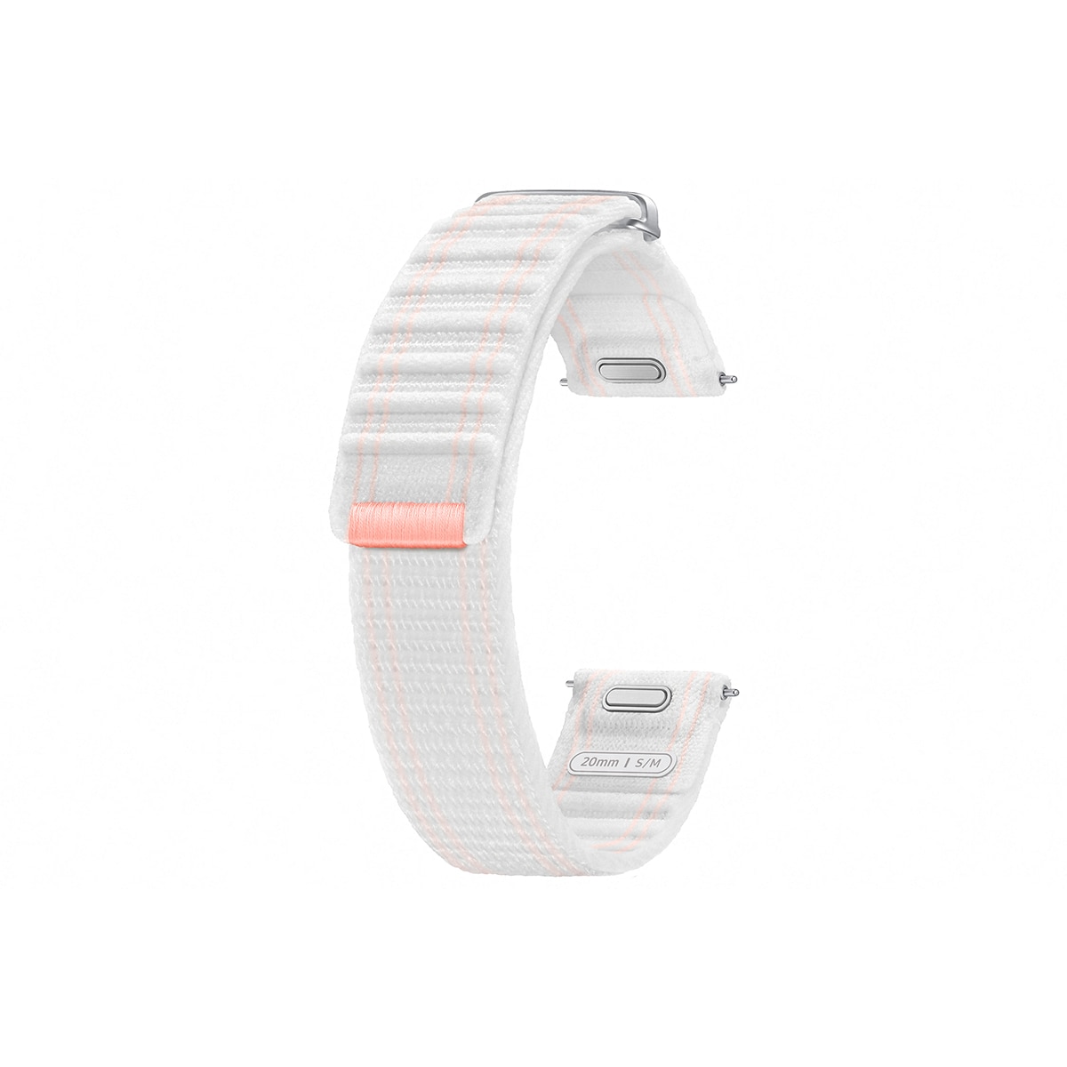 Correa de tela blanca y rosa Samsung para Galaxy Watch7 (S/M) Rosa / Blanco-3