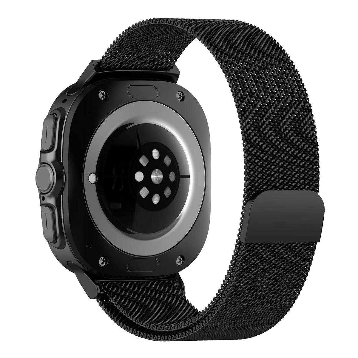 Pack de 2 unidades de Correa Milanesa Friendly License Plata y Negro para Samsung Galaxy Watch Ultra 47mm Plata / Negro-4