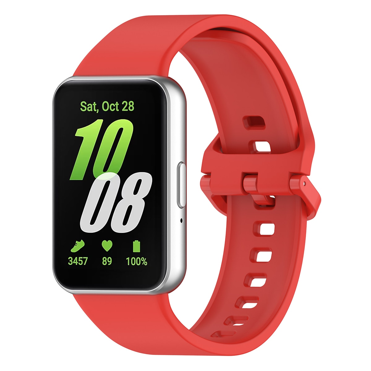 Pack de 2 unidades Correa Silicona Friendly License Azul y Rojo para Samsung Galaxy Watch Fit 3 Multicolor-6