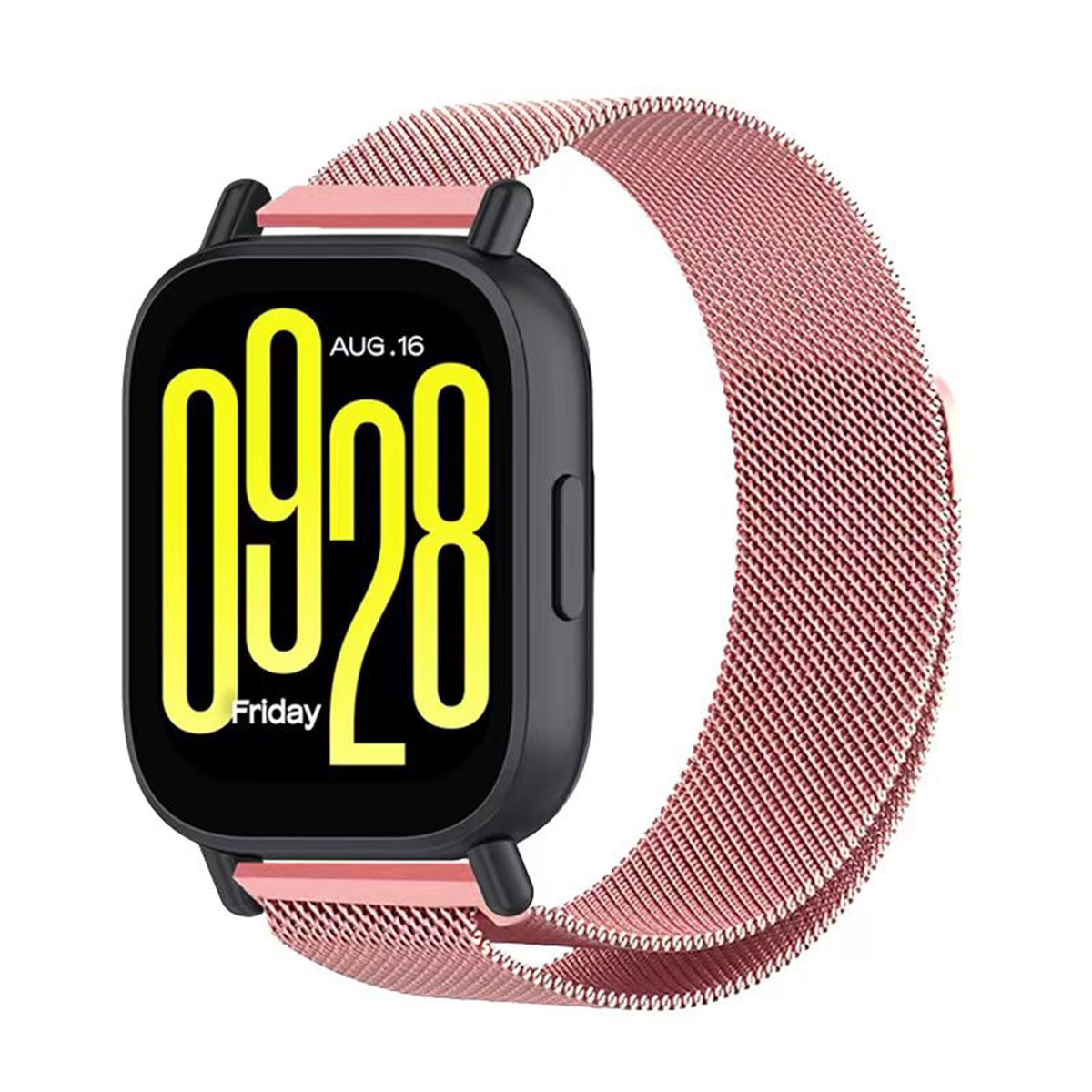 Pack de 2 unidades Correa Milanesa Friendly License Plata y Rosa para Xiaomi Redmi Watch 5 active y 5 lite Plata / Rosa-3
