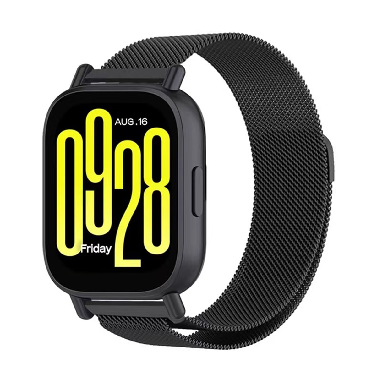 Pack de 2 unidades Correa Milanesa Friendly License Ceniza y Negra para Xiaomi Redmi Watch 5 active y 5 lite Plata / Negro-2