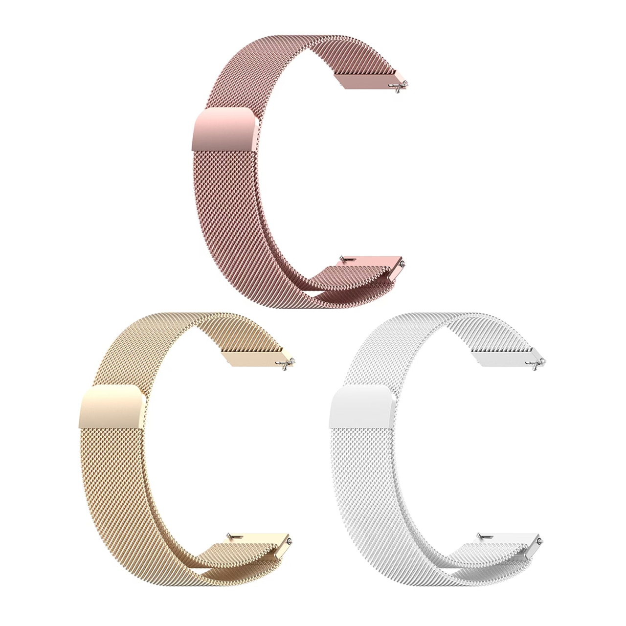 Imagen 0 de Correa universal Friendly License Milanesa para Smartwatch - 3 unidades