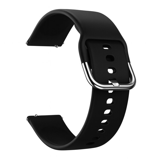 Imagen 0 de Correa Friendly License universal de silicona negra, 20mm, para smartwatches