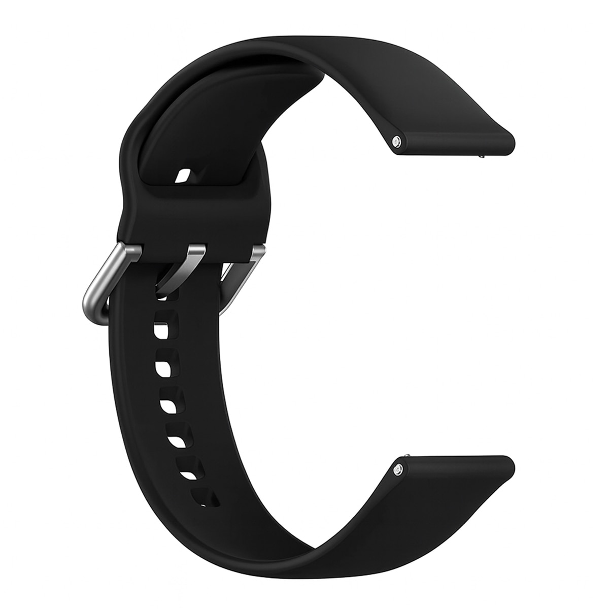 Correa Friendly License universal de silicona negra, 20mm, para smartwatches Multicolor-2