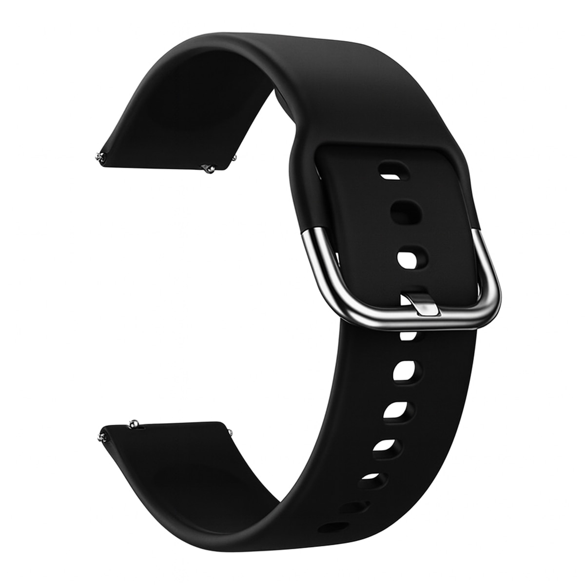 Imagen 0 de Correa Friendly License universal de silicona negra, 22mm, para smartwatches