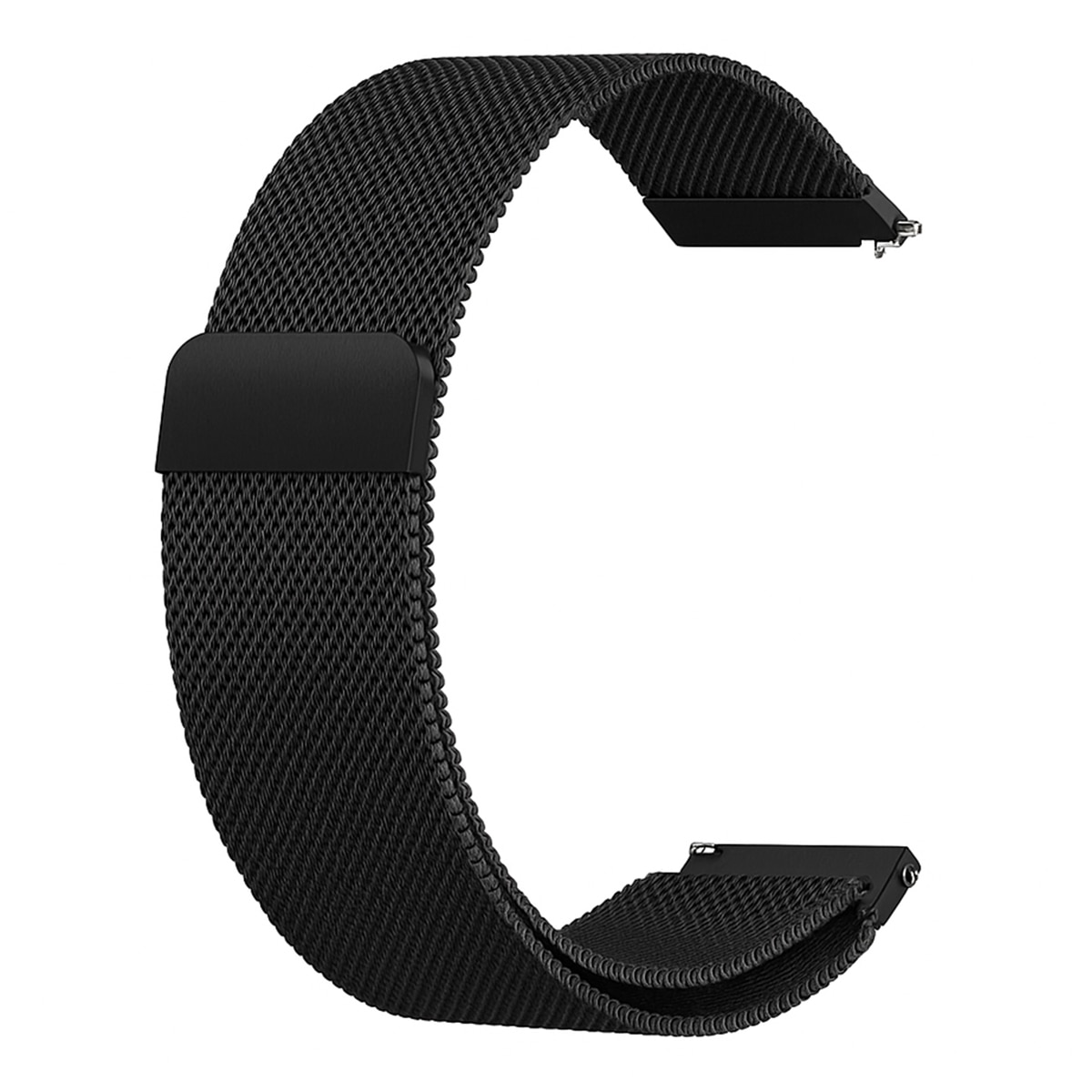 Imagen 0 de Correa Friendly License universal milanesa negra, 20mm, para smartwatches