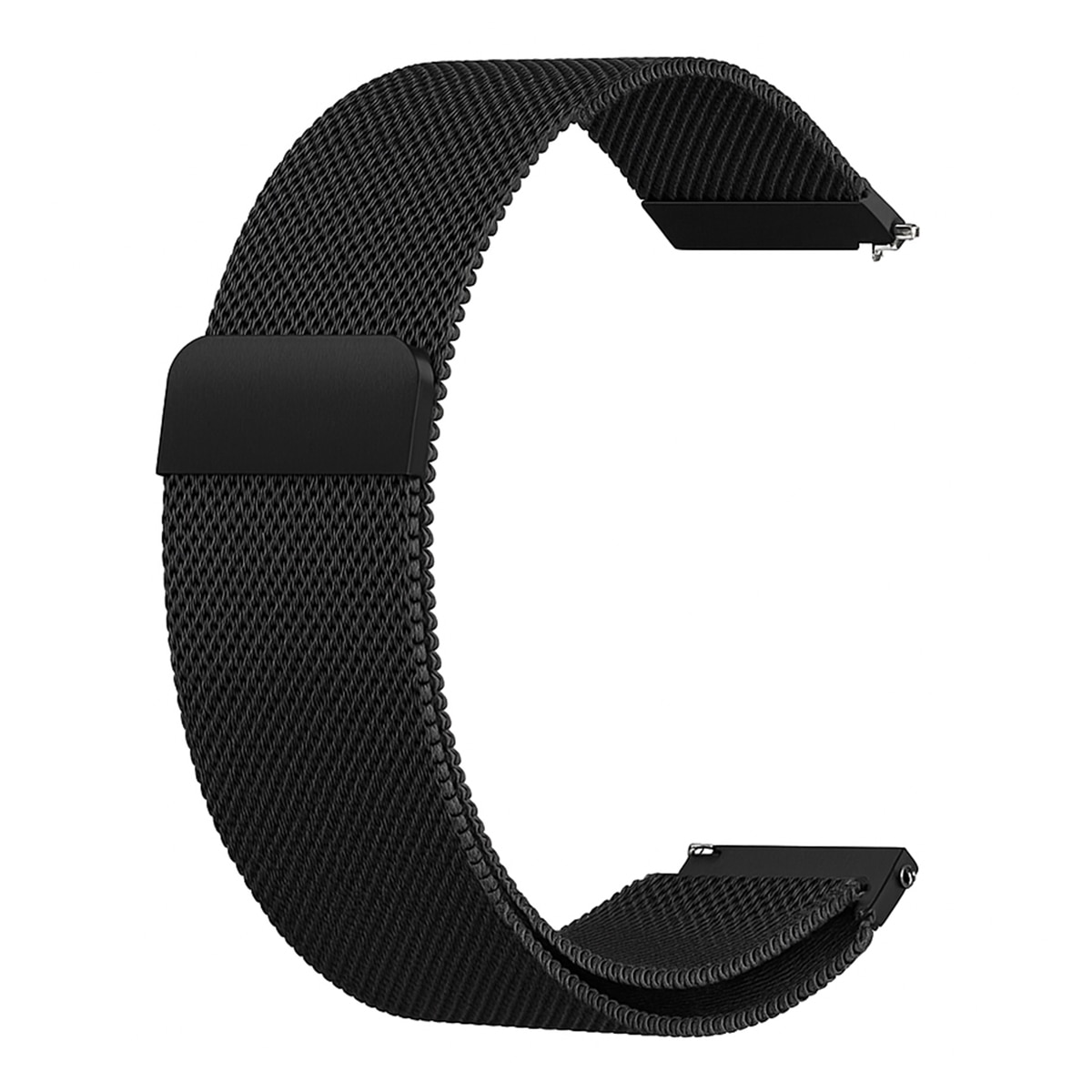 Imagen 0 de Correa Friendly License universal milanesa negra, 22mm, para smartwatches