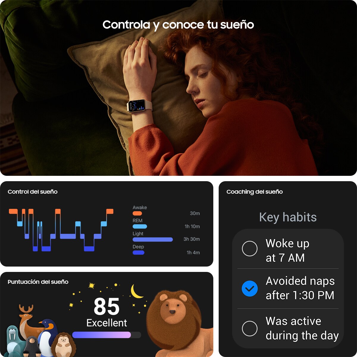 Samsung Galaxy Fit3 Grafito Pulsera de actividad Grafito-5