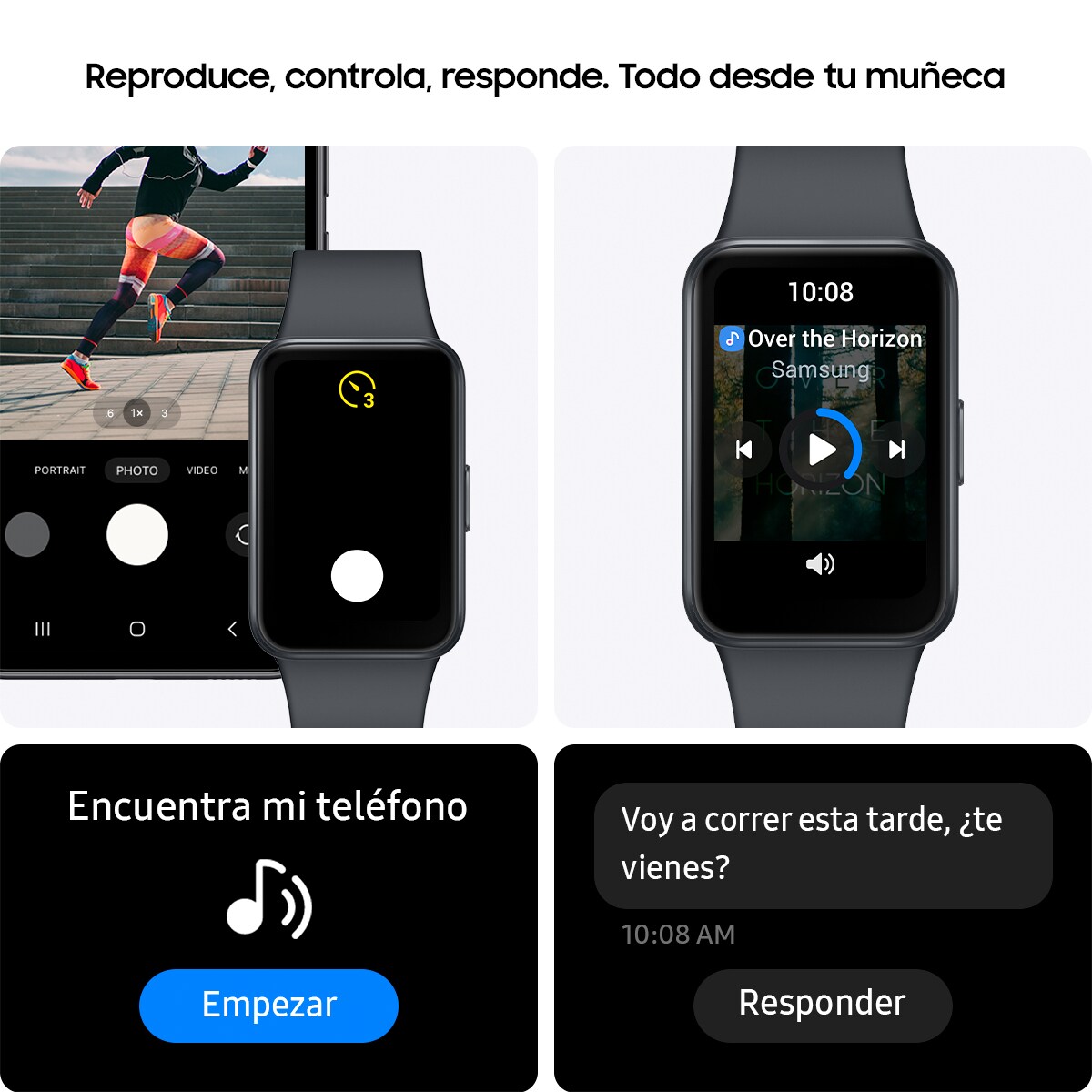 Samsung Galaxy Fit3 Grafito Pulsera de actividad Grafito-6