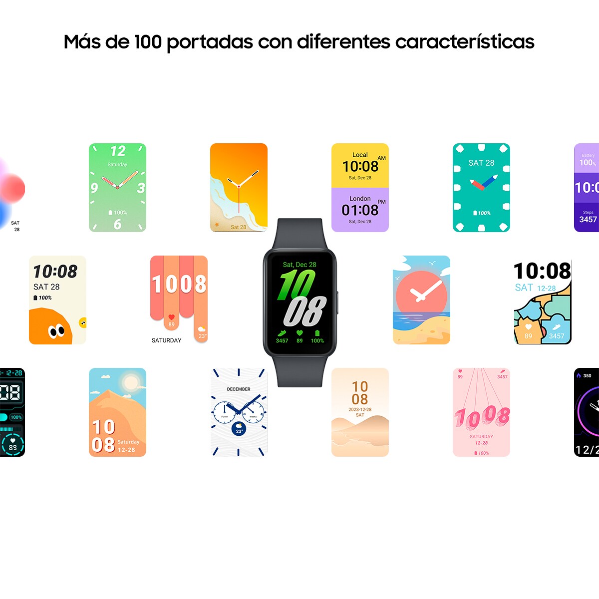 Samsung Galaxy Fit3 Grafito Pulsera de actividad Grafito-7
