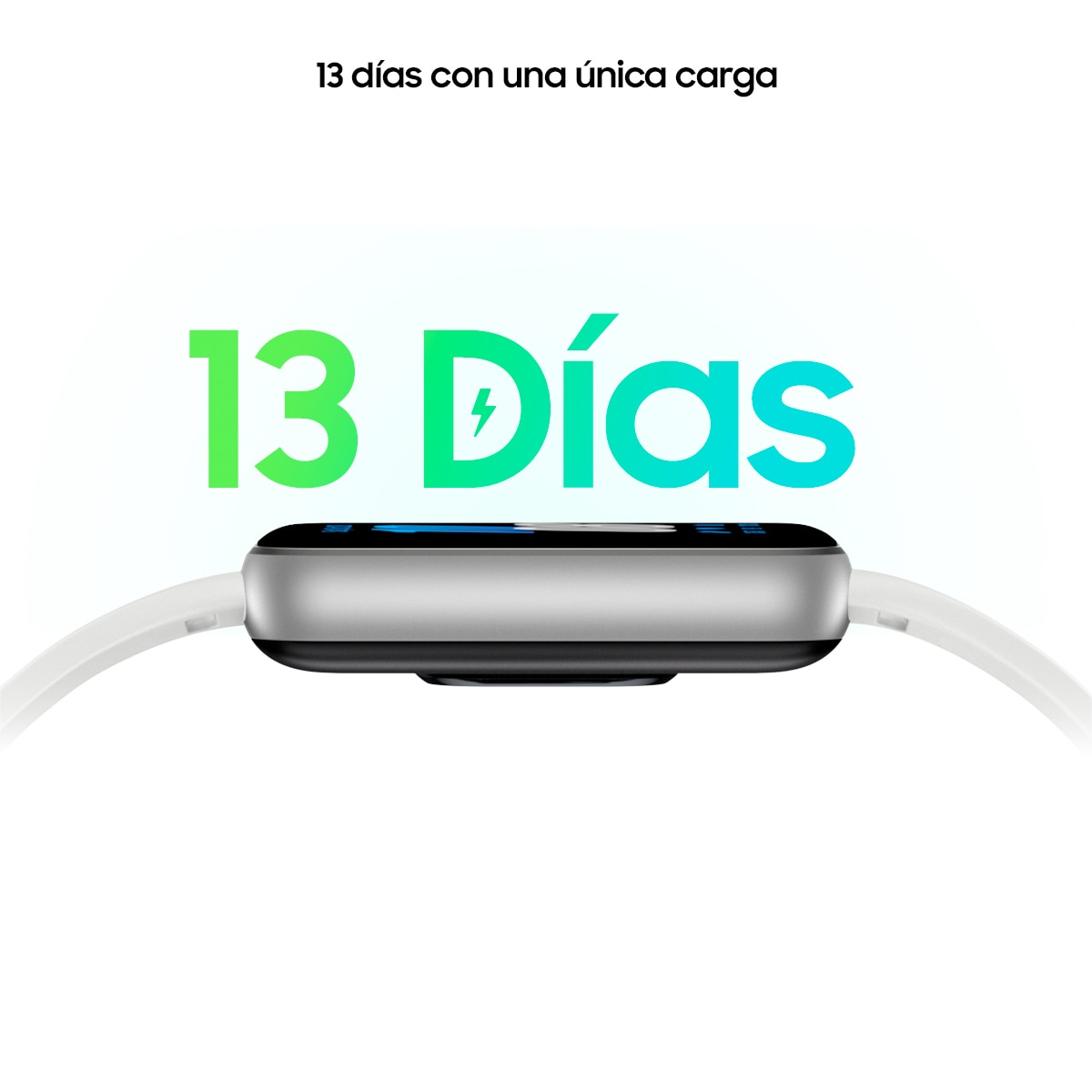 Samsung Galaxy Fit3 Plata/Blanco Pulsera de actividad Blanco-3