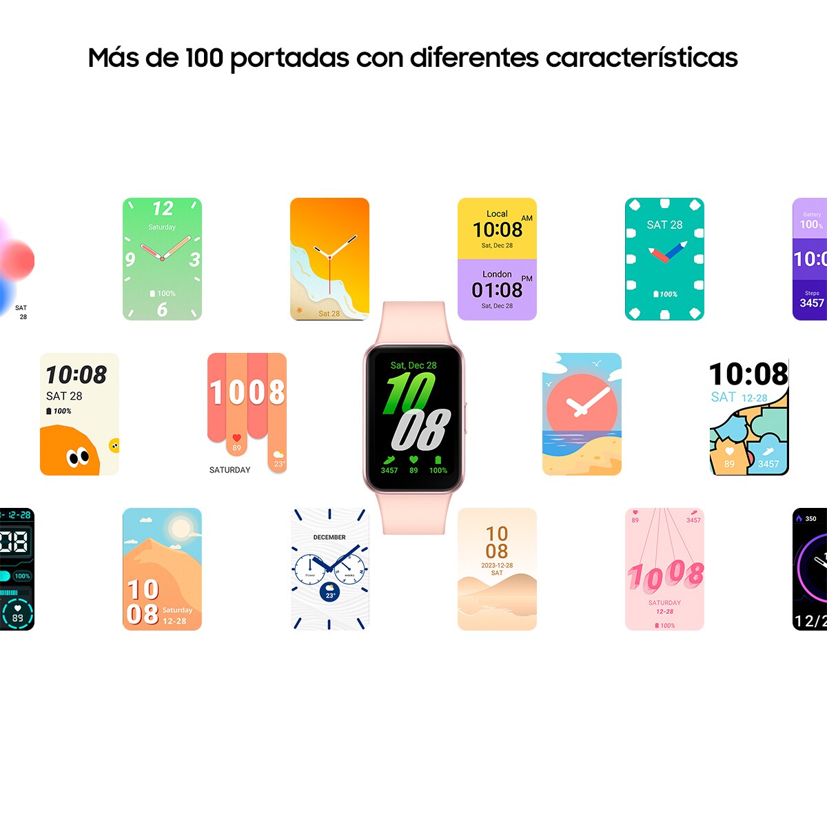 Samsung Galaxy Fit3 Oro rosa Pulsera de actividad Oro rosado-7