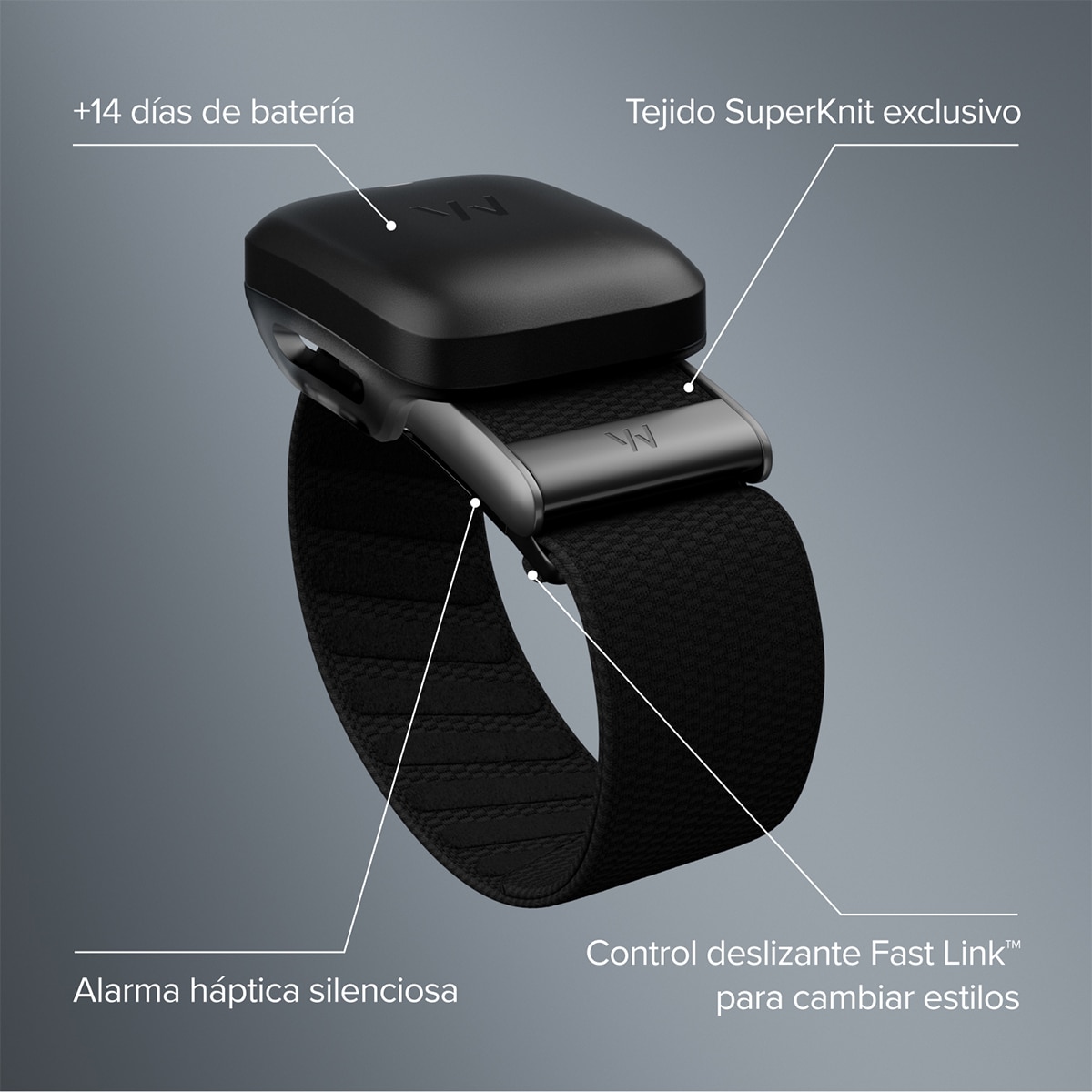 Pulsera de actividad WHOOP Peak 5.0 Obsidiana-4