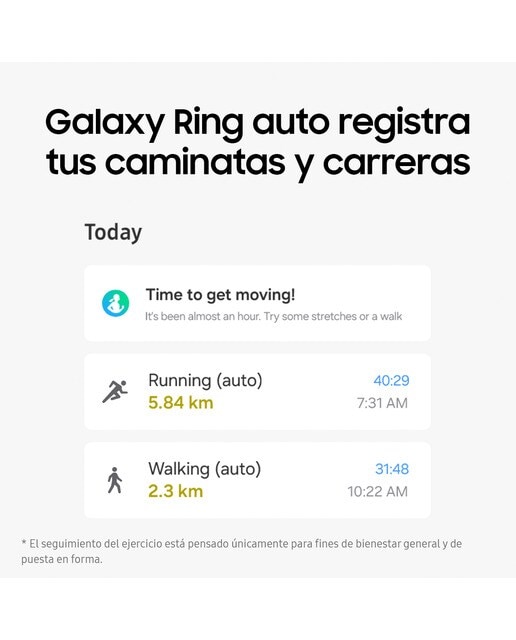Anillo inteligente Samsung Galaxy Ring Titanio Oro Titanio Oro-7
