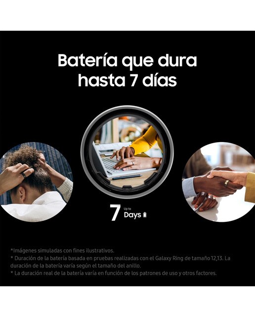 Anillo inteligente Samsung Galaxy Ring Titanio Oro Titanio Oro-9