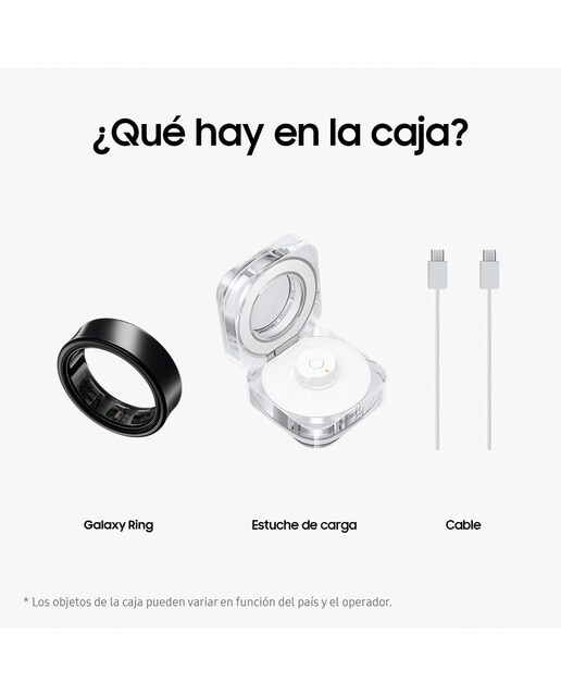 Anillo inteligente Samsung Galaxy Ring - Titanio Negro 5 - Diámetro interior 15,7 mm Titanio Negro-10