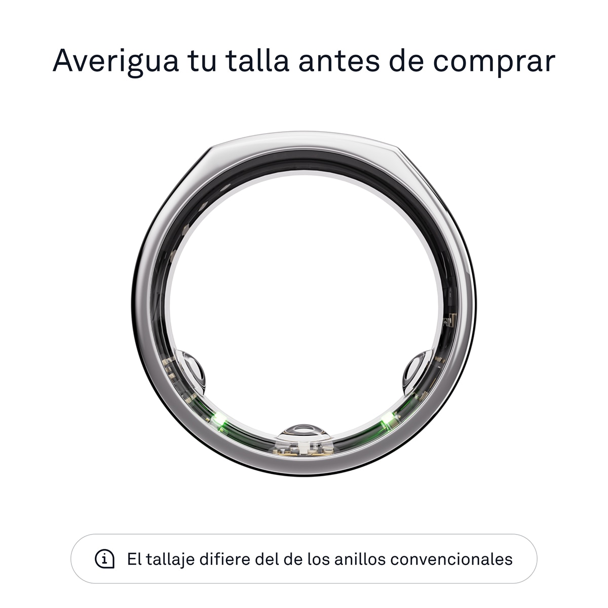 Anillo inteligente Oura Ring Gen3 Heritage Silver Plata-4