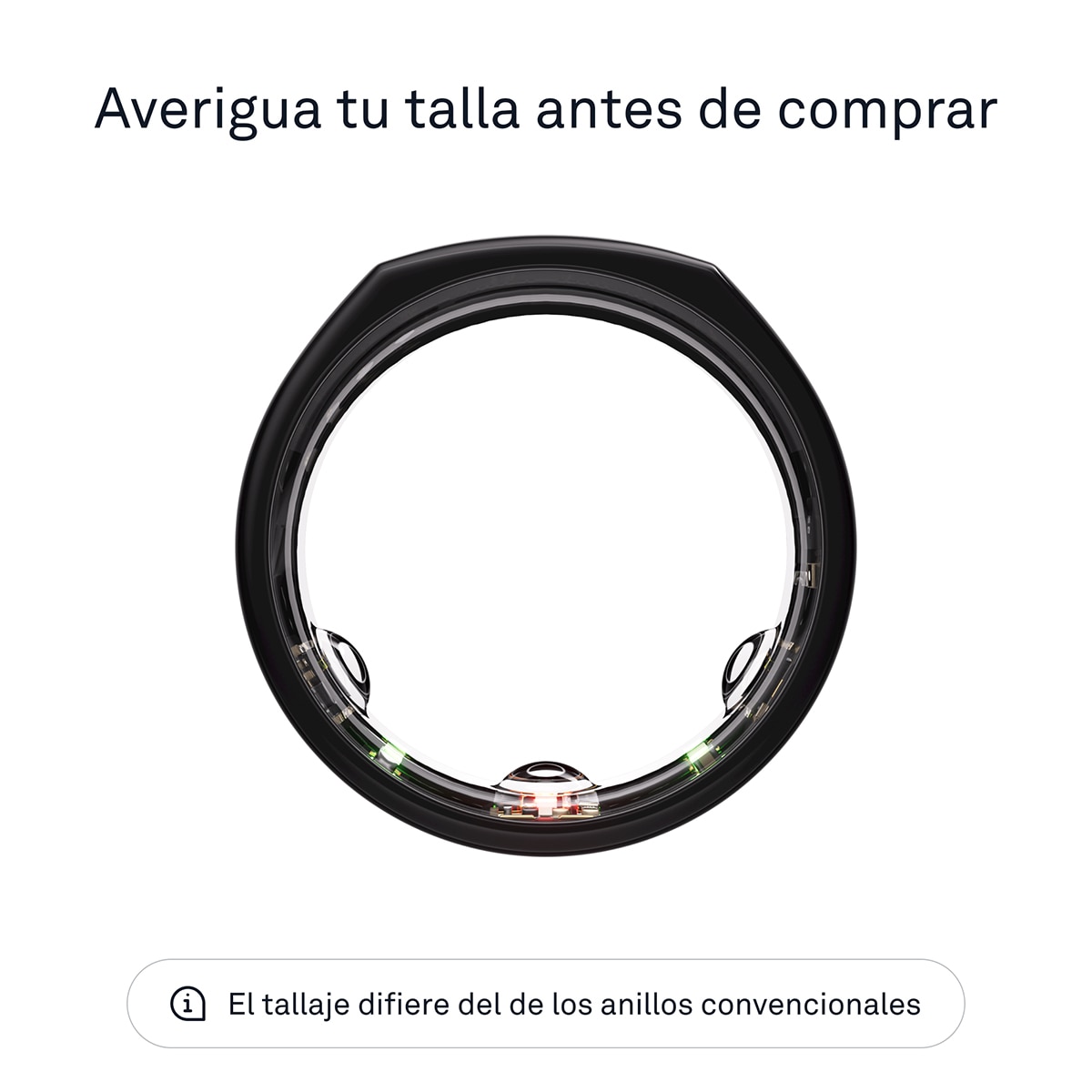 Anillo inteligente Oura Ring Gen3 Heritage Black Negro-4