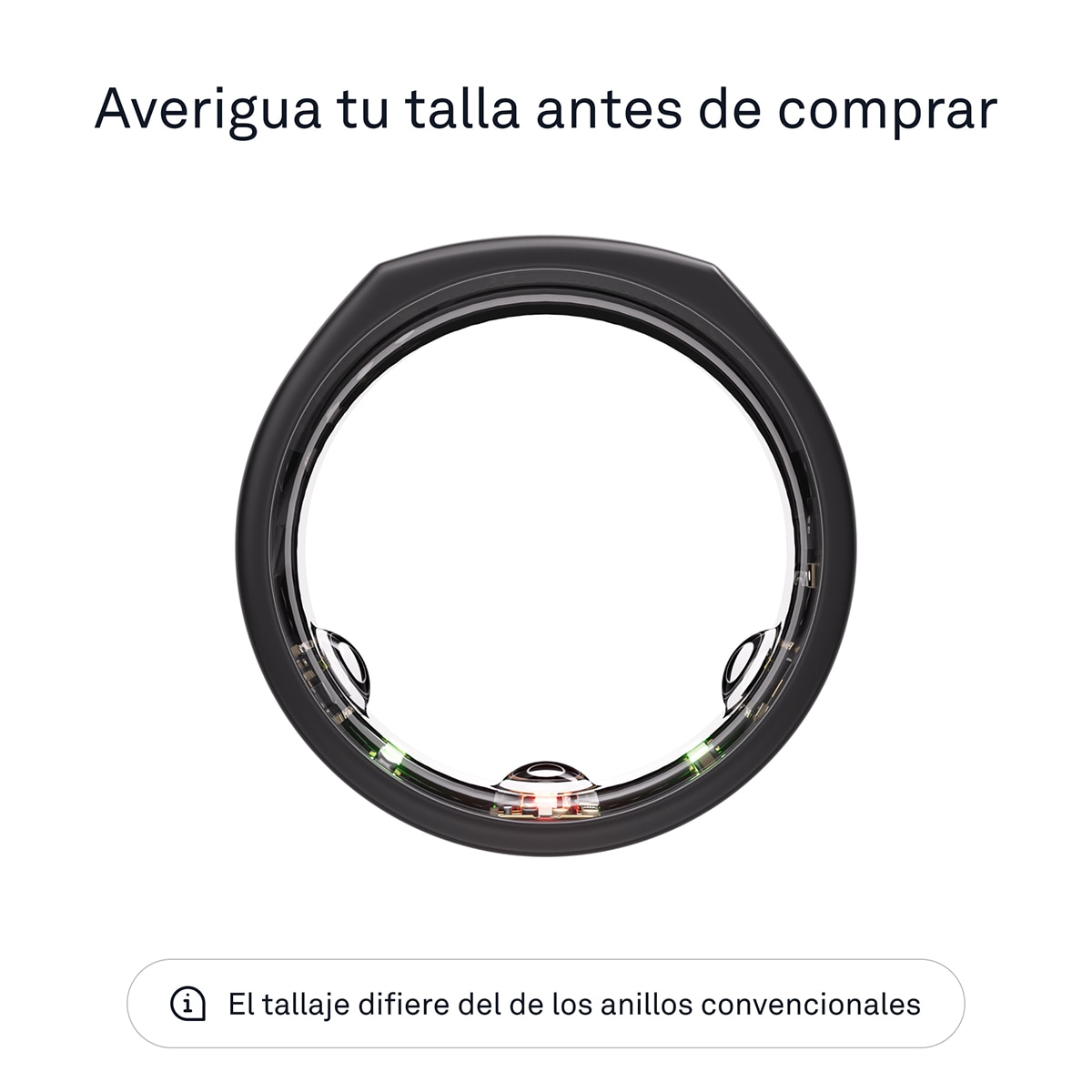 Anillo inteligente Oura Ring Gen3 Heritage Stealth Negro mate-3