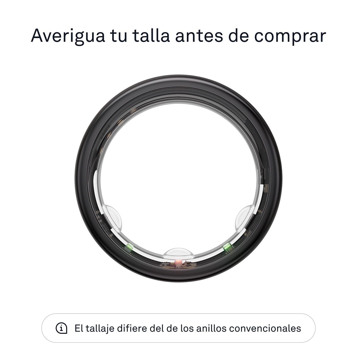 Anillo inteligente Oura Ring Gen3 Horizon Black Negro-2