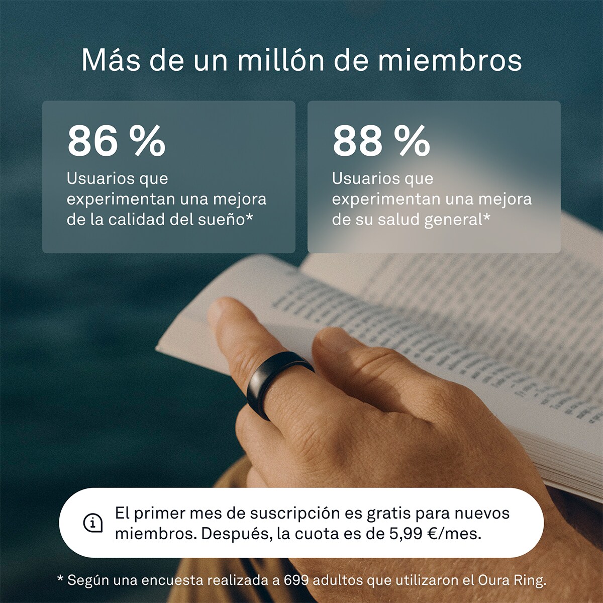 Anillo inteligente Oura Ring Gen3 Horizon Stealth Negro mate-8