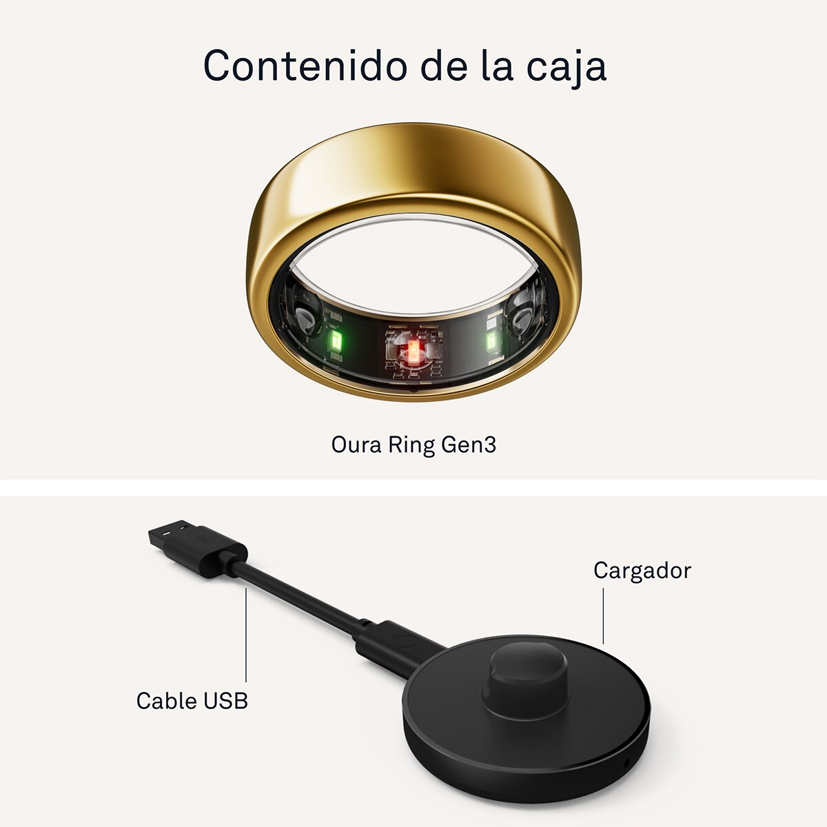 Anillo inteligente Oura Ring Gen3 Horizon Gold Oro-11