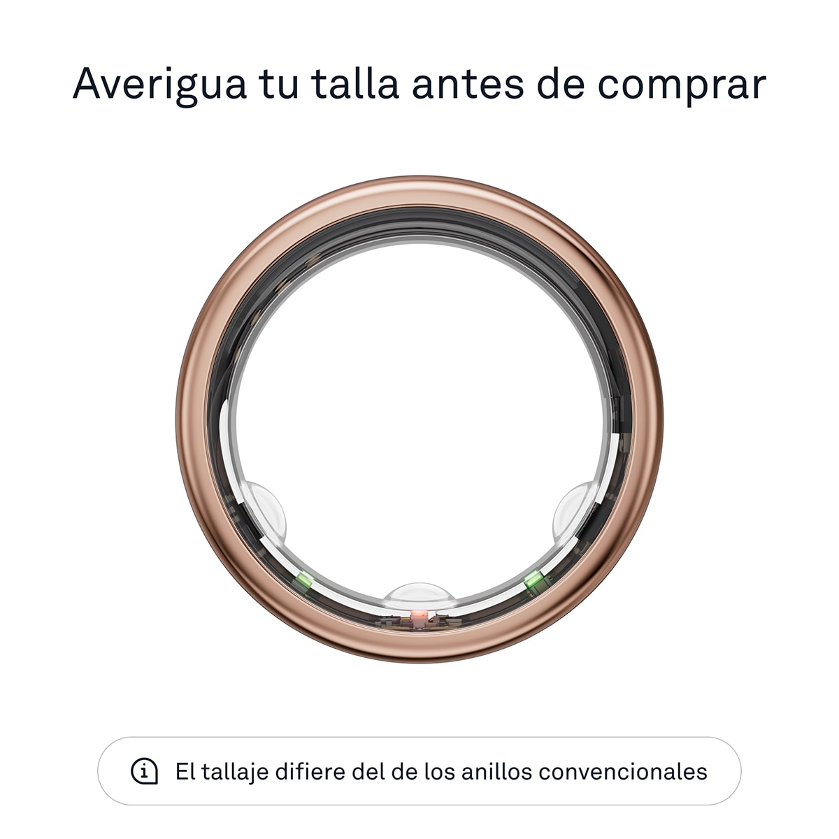 Anillo inteligente Oura Ring Gen3 Horizon Rose Gold Oro Rosa-3