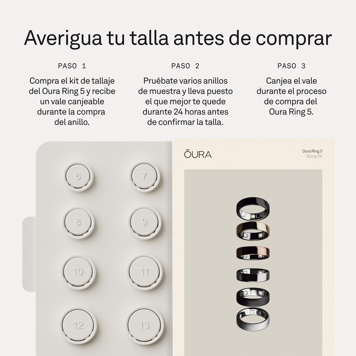 Anillo inteligente Oura Ring 5 Plata-5