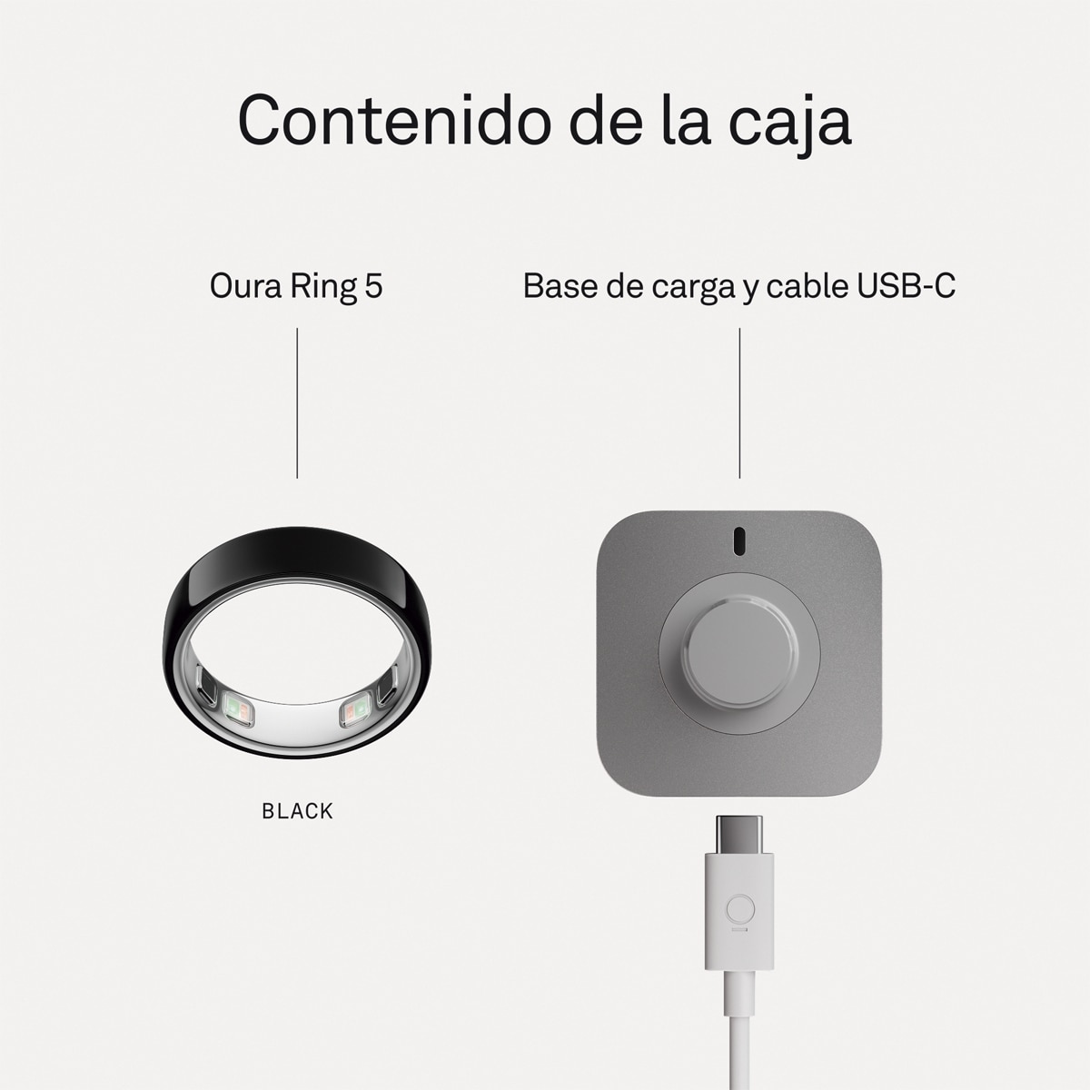 Anillo inteligente Oura Ring 5 Negro-8