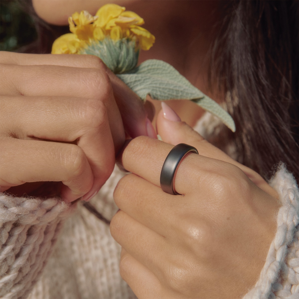 Anillo inteligente Oura Ring 5 Negro mate-6