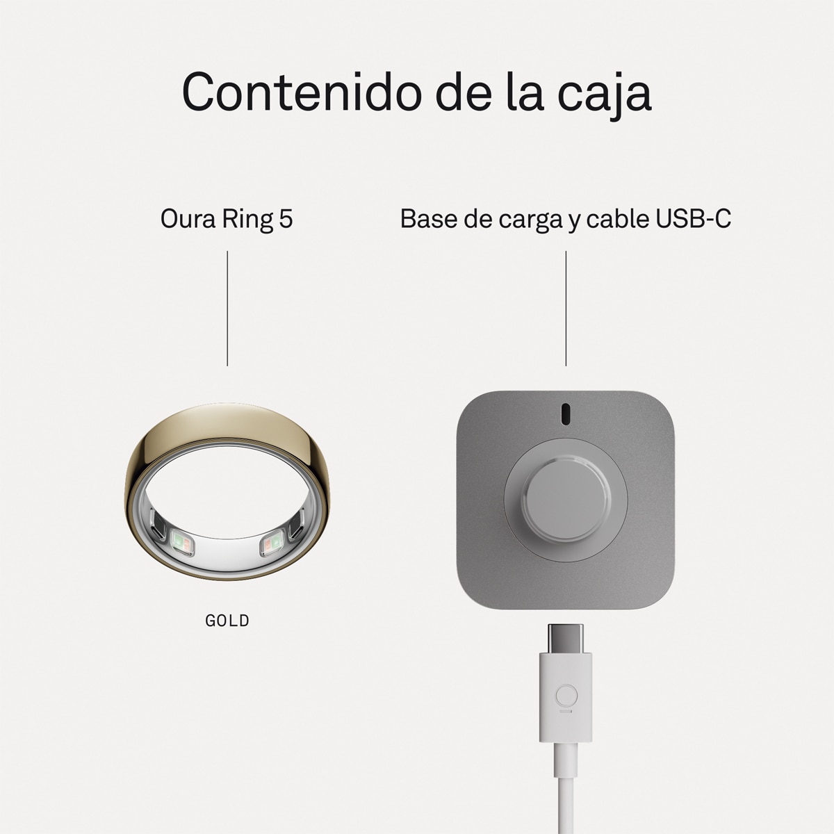 Anillo inteligente Oura Ring 5 Oro-8