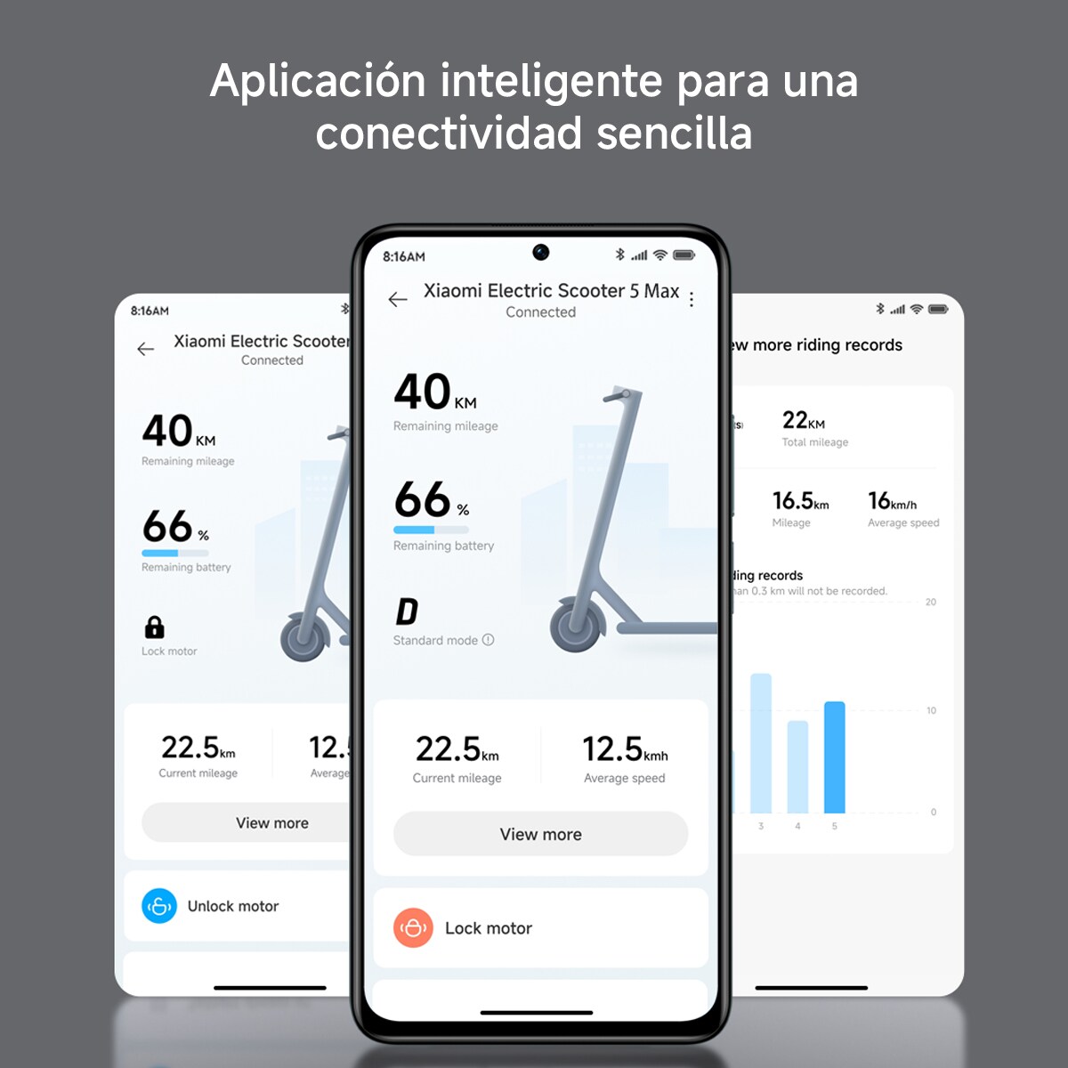 Patinete eléctrico Xiaomi Electric Scooter 5 ES Negro-8