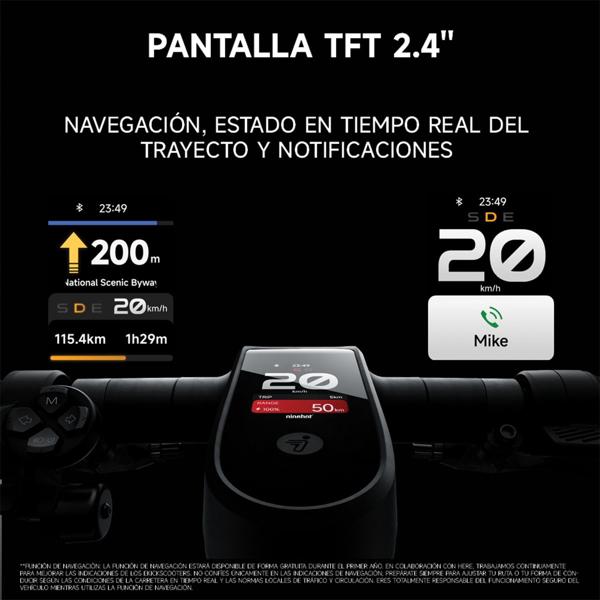 Patinete eléctrico para adultos Segway Ninebot MAX G3 Negro / Rojo-6