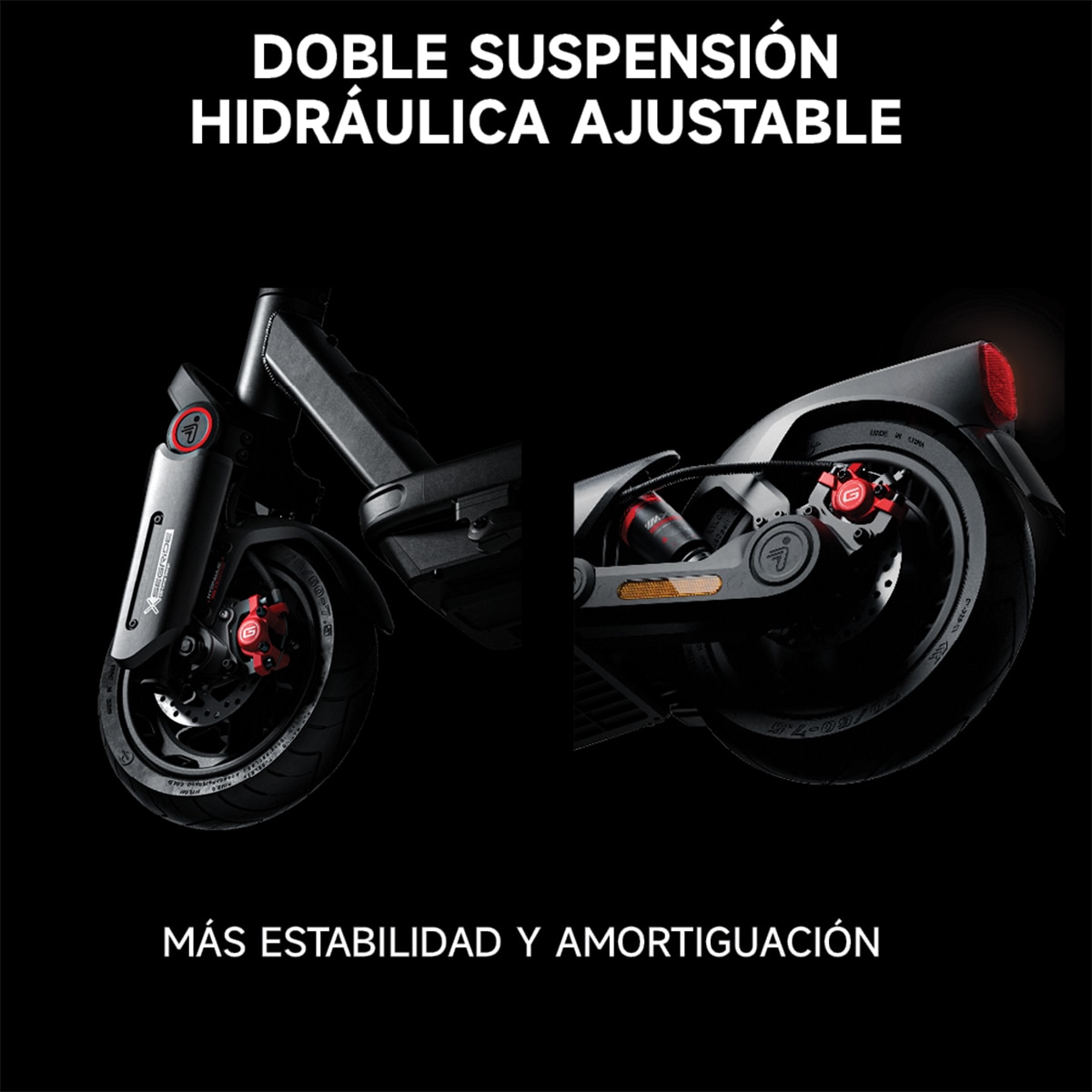 Patinete eléctrico para adultos Segway Ninebot MAX G3 Negro / Rojo-8