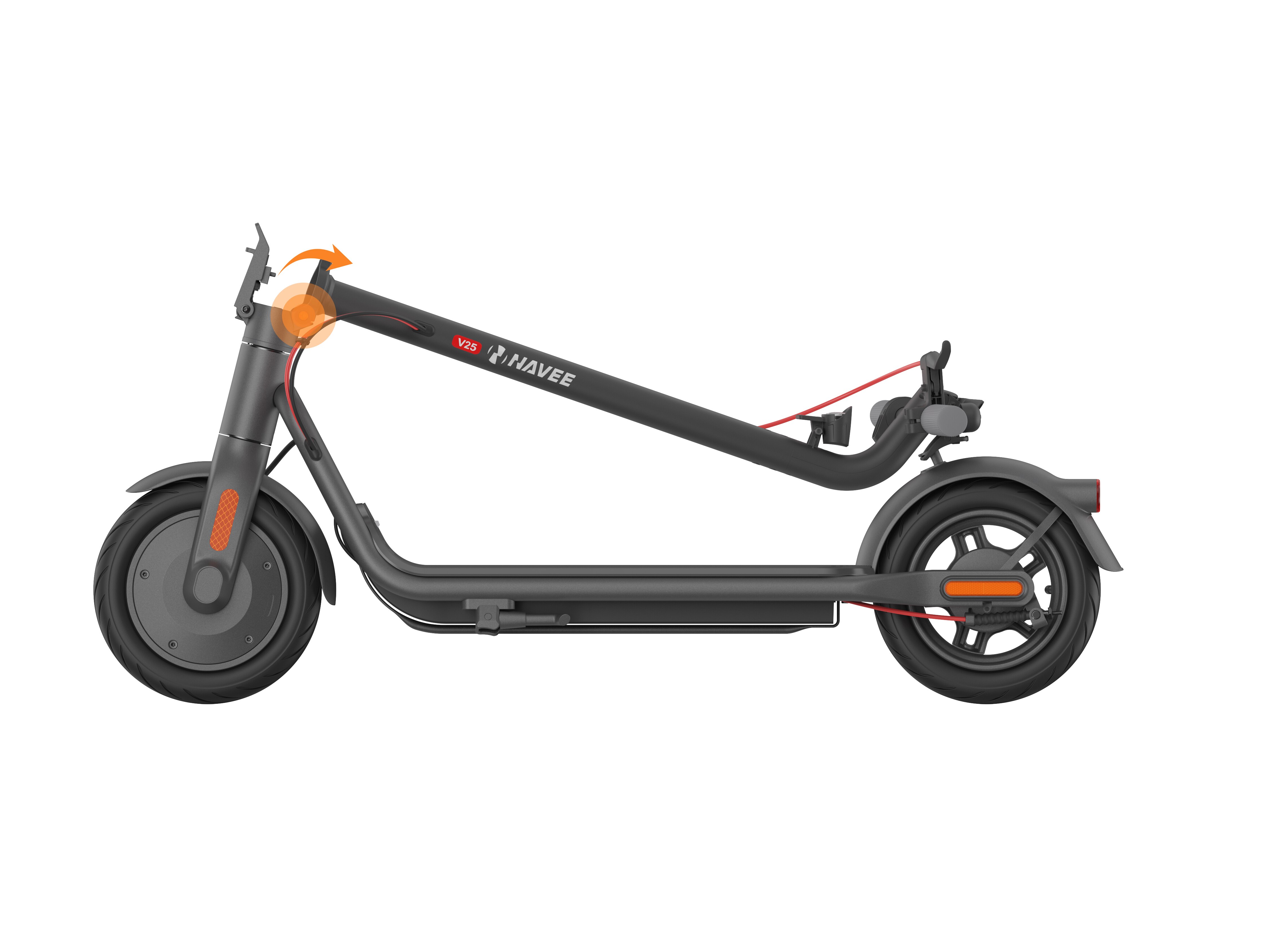 Patinete eléctrico urbano NAVEE V25 Negro / Gris-8