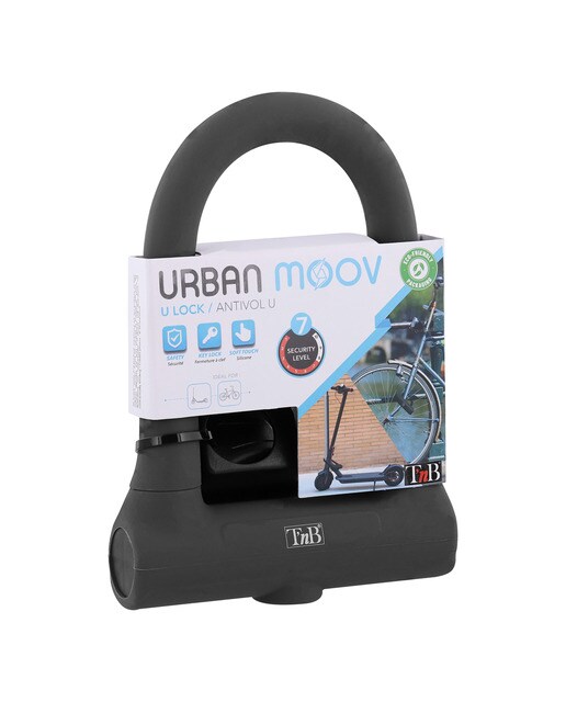Candado para bicicleta T'NB Umlock en "U" con llave Negro-10