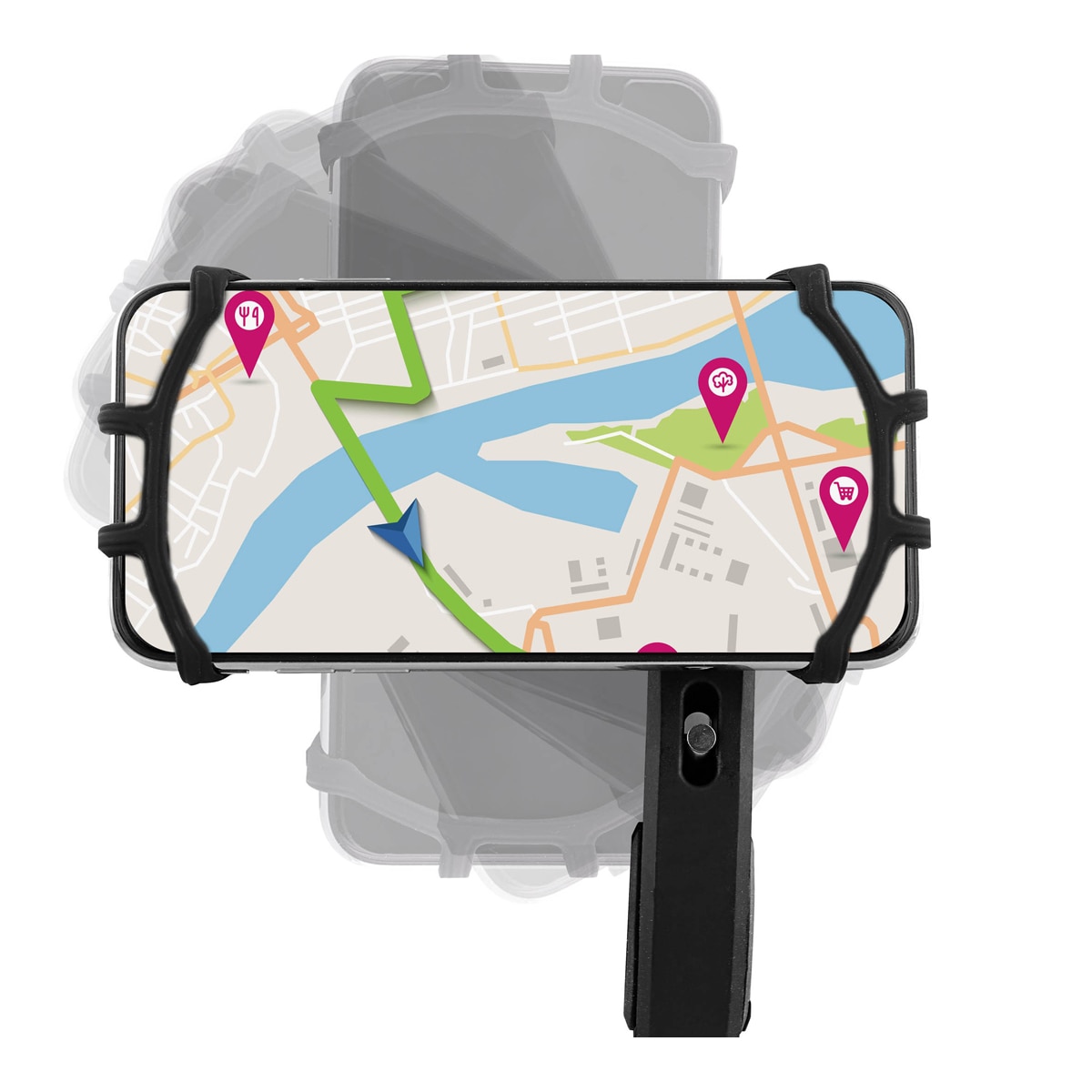 Soporte para smartphones hasta 6,5" TNB Negro-3