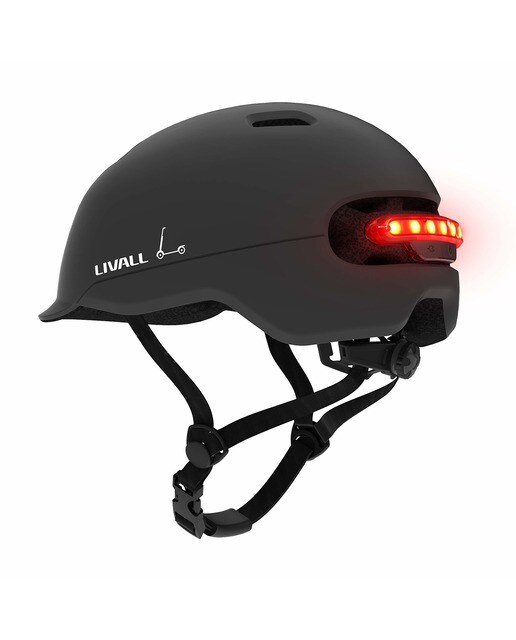 Casco inteligente Livall C20, SOS, Luz de freno, luz trasera, Talla M (54-58 cm) Negro Negro-1