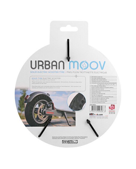 Neumático para scooter TNB 8,5" antipinchazos - Negro Negro-4