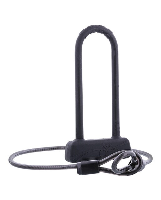 Cerradura "U" TNB tamaño XL con llave Gris-2