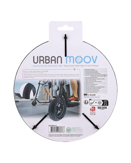 Neumático rígido Universal TNB de 10" para Scooter Negro-3