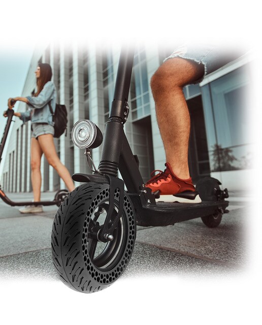 Neumático rígido Universal TNB de 10" para Scooter Negro-4