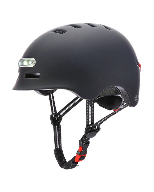 Imagem 0 de Capacete Youin com LED Frontal e Traseiro (tamanho M) - Preto