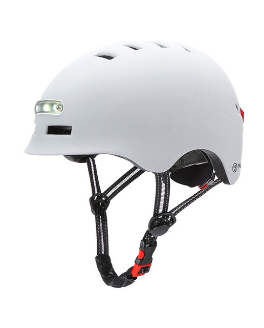 Imagem 0 de Capacete Youin com LED Frontal e Traseiro (tamanho M) - Branco
