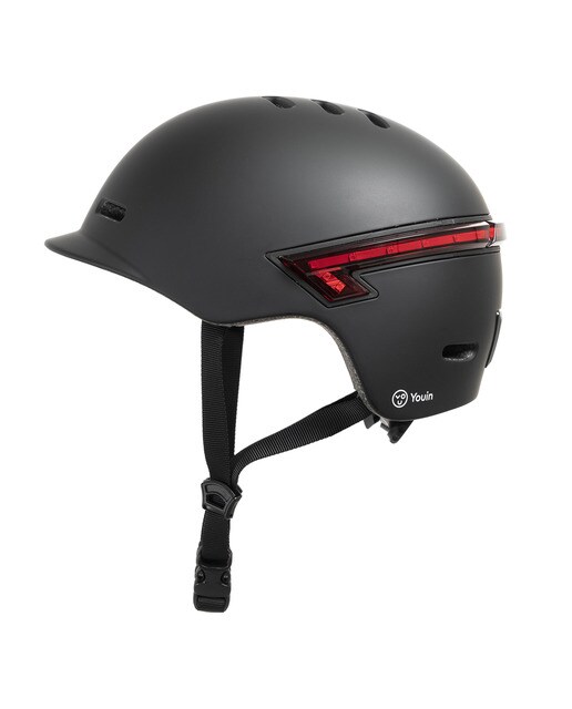Imagem 0 de Capacete Youin com LED Traseiro e Controlo Remoto Bluetooth (tamanho L) - Preto