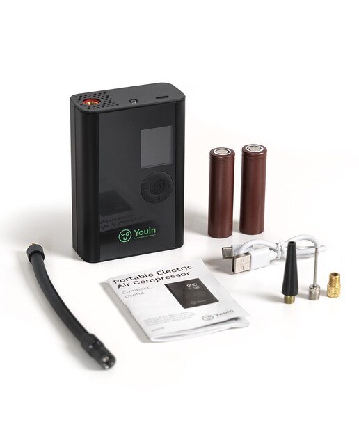 Compressor de Ar Elétrico Portátil Youin Preto-5