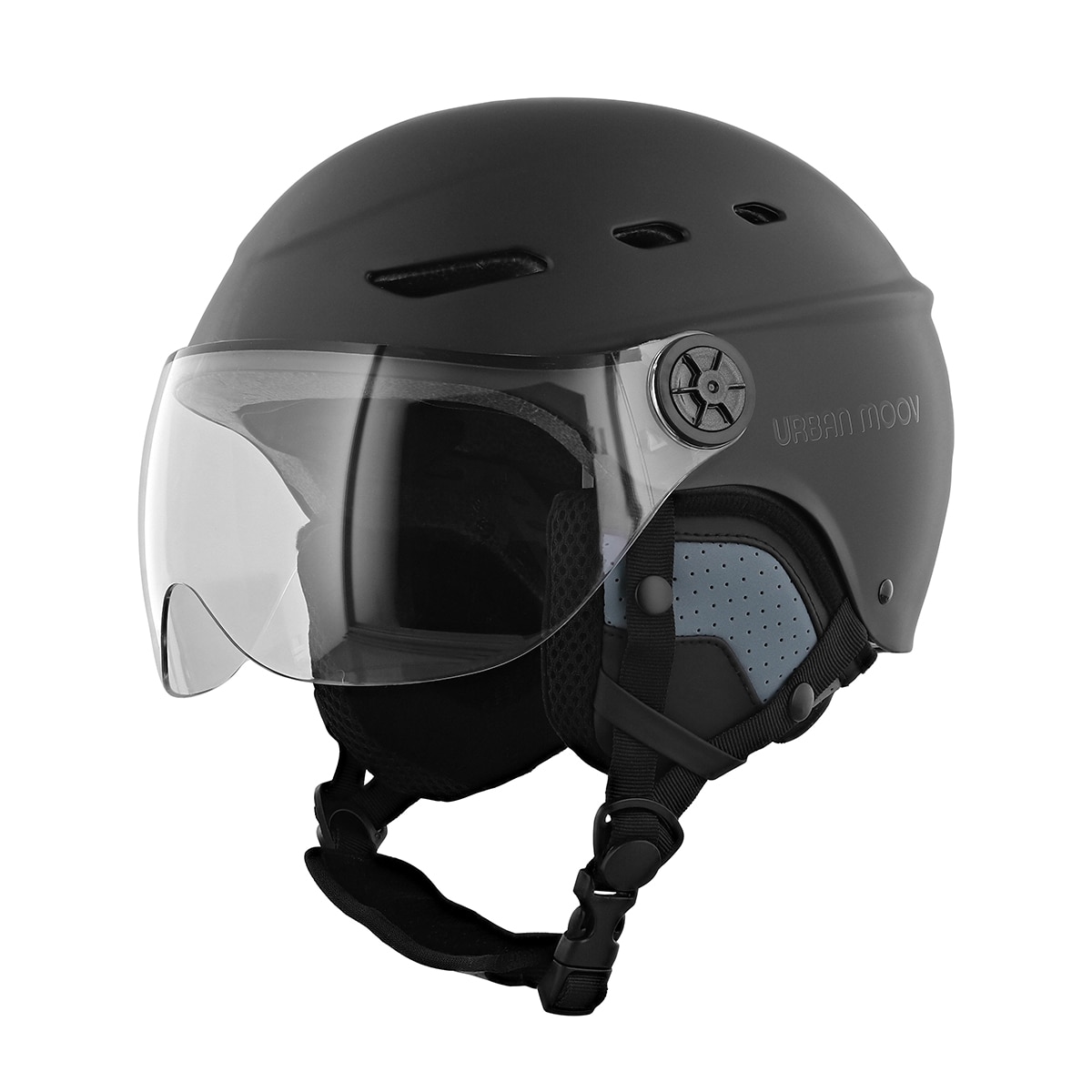 Imagen 0 de Casco protector T'nB Urban Moov con visera y orejeras desmontables Talla M-L-XL