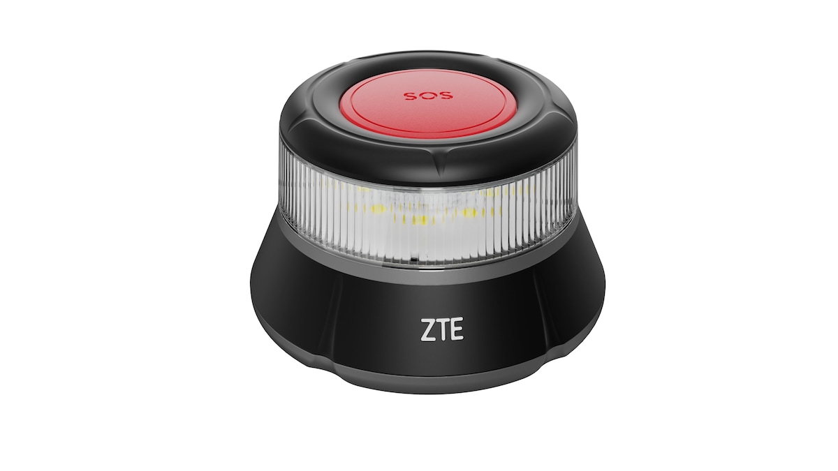 Baliza de emergencia y señalización ZTE V16 con geolocalización Negro-6
